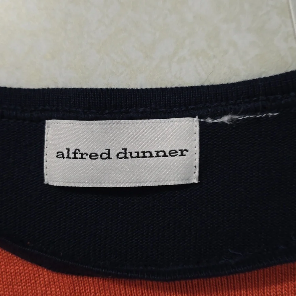 Alfred Dunner‎ Retro Mod Color Black Baggy Sweater